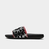 Nike Offcourt Slider In Black Alien Swoosh Print In Black