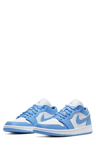 Jordan 1 Low Sneaker In University Blue/ White