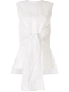 Bambah Tie Front Tunic In White