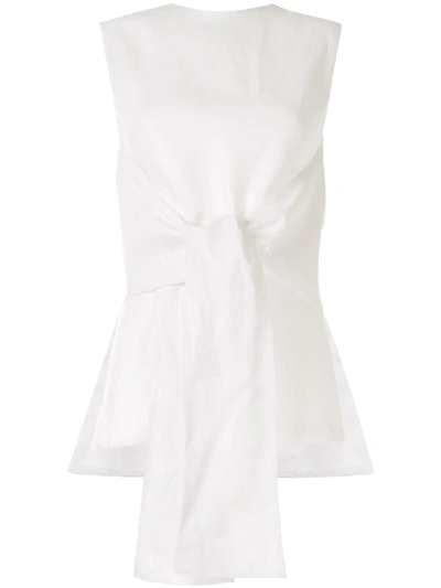 Bambah Tie Front Tunic In White