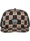 BURBERRY CHECKER CHECK ECONYL® BASEBALL CAP