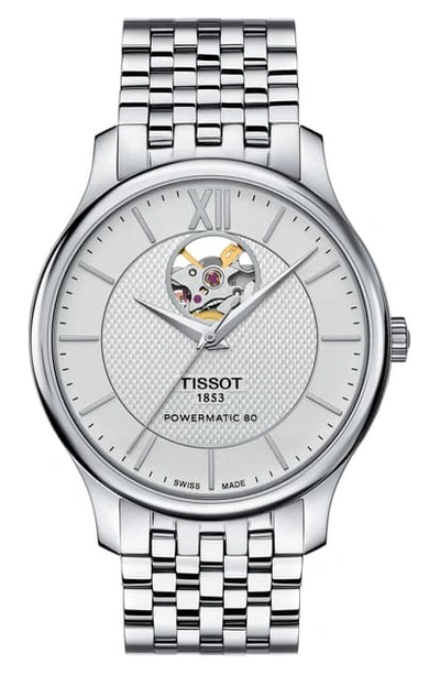 Tissot Tradition Bracelet Watch, 40mm In Silver