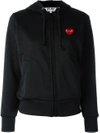 Comme Des Garçons Play Comme Des Garçons Logo Patch Hoodie In Black