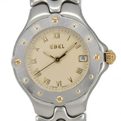 Pre-owned Ebel Sportwave Steel Watch