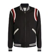 SANDRO CONTRAST STRIPE BOMBER JACKET,15515637