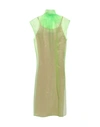 Prada Midi Dresses In Green