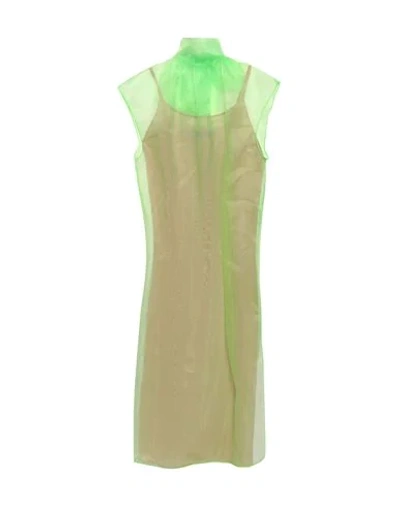 Prada Midi Dresses In Green