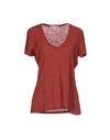 James Perse T-shirt In Brick Red