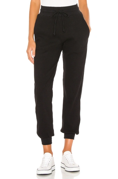 The Range Womens Jet Black Relaxed Fit Tapered-leg Mid-rise Stretch-cotton Jogging Bottoms M