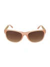 Linda Farrow Novelty 55mm Square Sunglasses In Nectarine