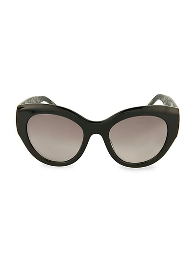 Pomellato 51mm Cat Eye Sunglasses In Black Grey