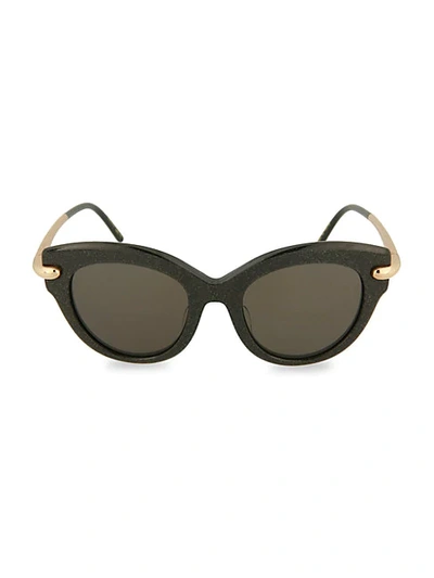 Pomellato 51mm Cat Eye Sunglasses In Black