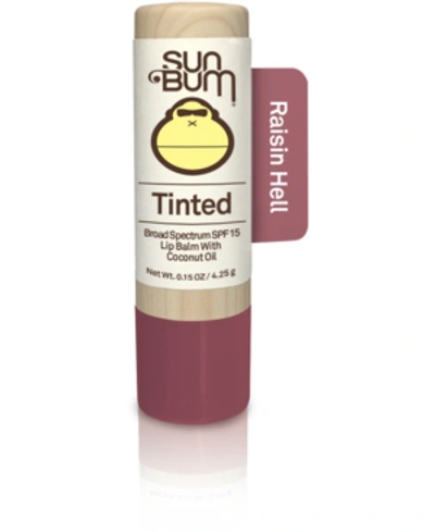 Sun Bum Tinted Sunscreen Lip Balm Spf 15, 0.15 Oz. In Raisin Hell