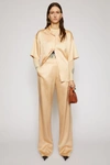Acne Studios Satin Trousers Pale Orange