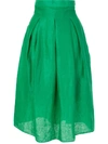 Bambah High-waist Midi Skirt In Green