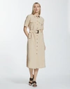 LAFAYETTE 148 CHARISMATIC CLOTH SHORT SLEEVE DOHA SHIRTDRESS