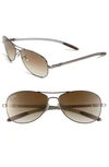 RAY BAN 'TECH' 59MM AVIATOR SUNGLASSES,RB830159-Y