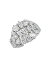 ZYDO WOMEN'S LUMINAL 18K WHITE GOLD & DIAMOND FLEXIBLE COCKTAIL RING,0400011860078