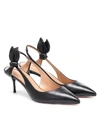 AQUAZZURA DREW 60 LEATHER SLINGBACK PUMPS,P00479547