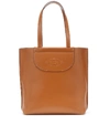 TOD'S LOGO LEATHER TOTE,P00495133