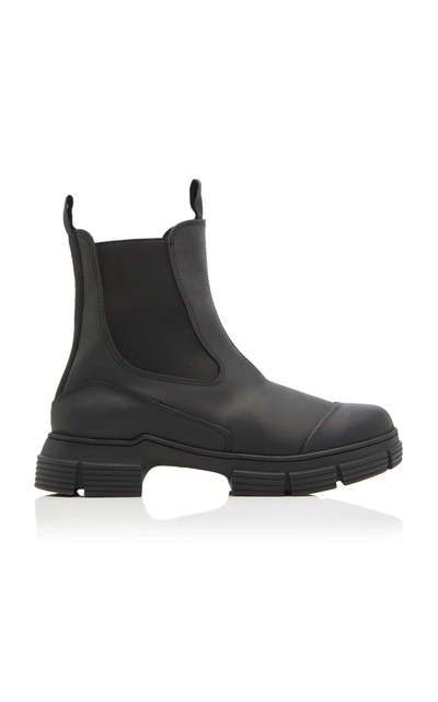 Ganni Black Recycled Rubber City Boots