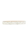 GANNI STUDDED LEATHER BELT,801768