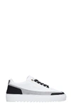 MASON GARMENTS FIRENZE SNEAKERS IN WHITE SUEDE AND LEATHER,11412086