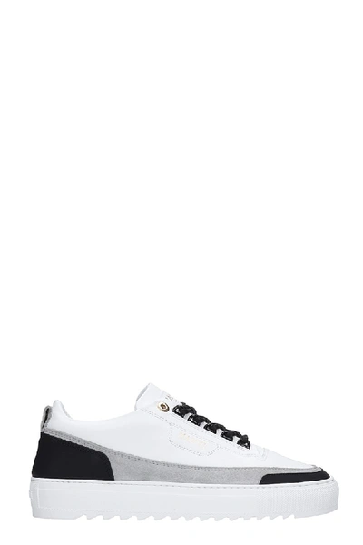 Mason Garments Firenze Sneakers In White Suede And Leather