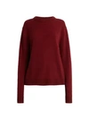 Acne Studios Cashmere Crewneck Sweater In Red Pink