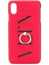 Valentino Vltn Rockstud Iphone X Max Case In Red