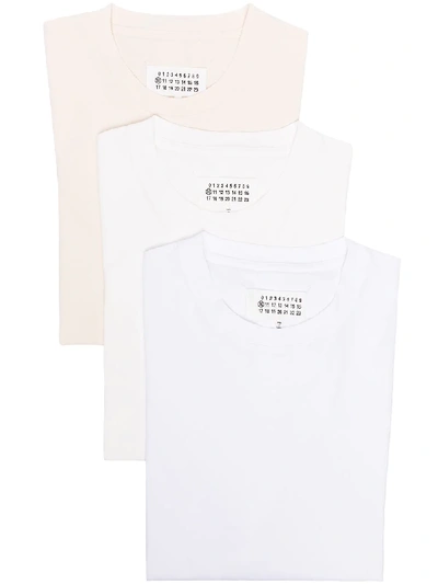 Maison Margiela Short-sleeve Cotton T-shirt Pack In White