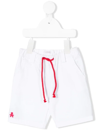 Le Bebé Enfant Babies' Embroidered Patch Shorts In White