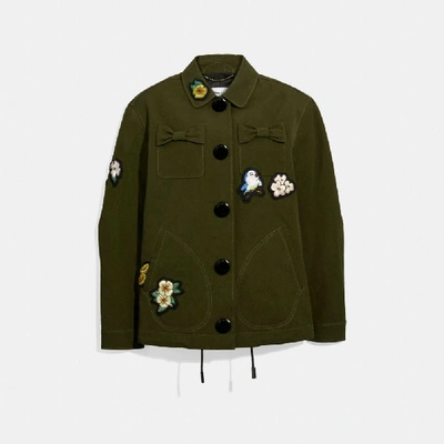 Coach Disney X 's Jacket In Green - Size 08