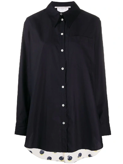 Stella Mccartney Contrast Shirt In Blue