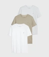 Allsaints Brace Tonic 3 Pack T-shirts In White/blue/green