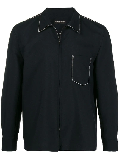 Pre-owned Comme Des Garçons 1999 Souvenir Kitsch Shirt Jacket In Black