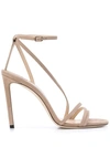 JIMMY CHOO TESCA 100MM HIGH HEEL SANDALS