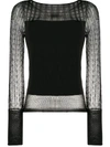 ROLAND MOURET DRUM KNITTED TOP