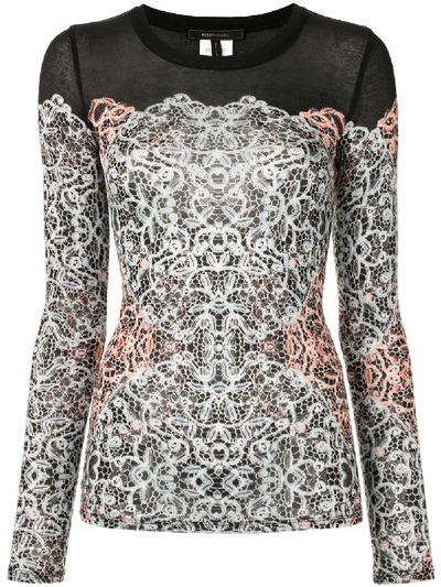 Bcbg Max Azria Lace Top In Black