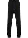 Ps By Paul Smith Zebra Brand-embroidered Organic-cotton Jogging Bottoms In Black