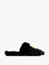 VERSACE BLACK MEDUSA LOGO SLIPPERS,ZSL000002ZPL0001115482279