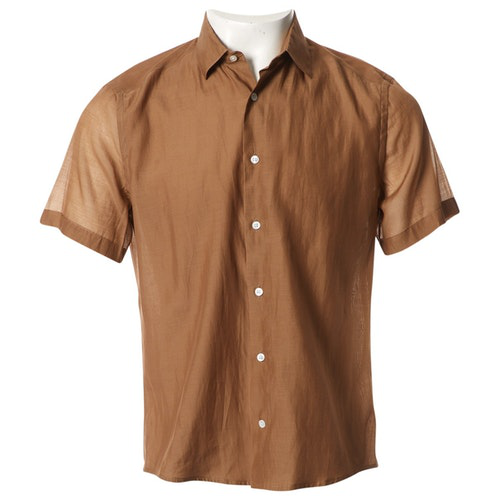 Pre-Owned Louis Vuitton Brown Cotton Shirts | ModeSens