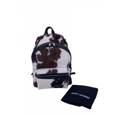 Pre-owned Saint Laurent Multicolour Pony-style Calfskin Backpack