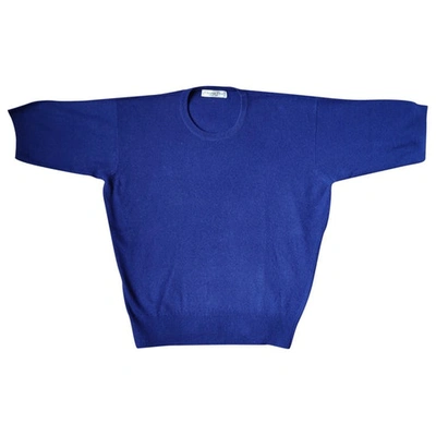 Pre-owned Dior Blue Cashmere  Top