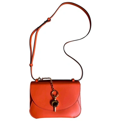 Pre-owned Jw Anderson Orange Leather Handbag