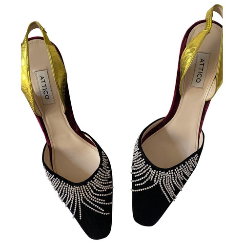 the attico black heels