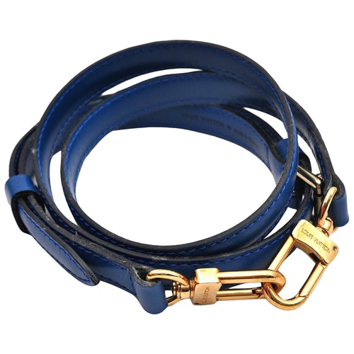 Pre-Owned Louis Vuitton Blue Leather Handbag | ModeSens