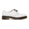 COMME DES GARÇONS COMME DES GARÇONS WHITE DR. MARTENS EDITION MADE IN ENGLAND 1461 DERBYS