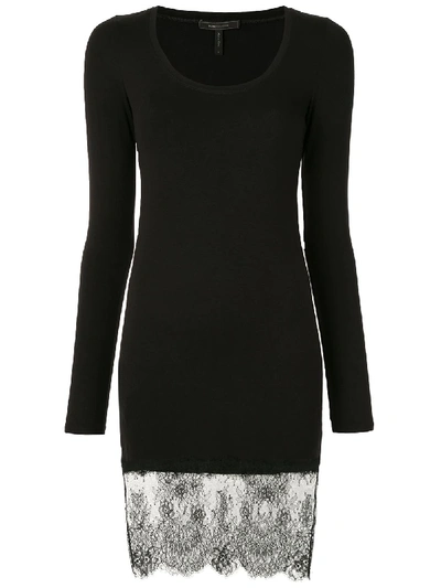 Bcbg Max Azria Minikleid Mit Spitzeneinsatz In Black