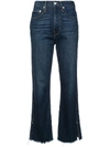 PROENZA SCHOULER PSWL HIGH WAISTED CROPPED JEANS,95249456-A9A9-2754-0E31-757B2EEC98F2